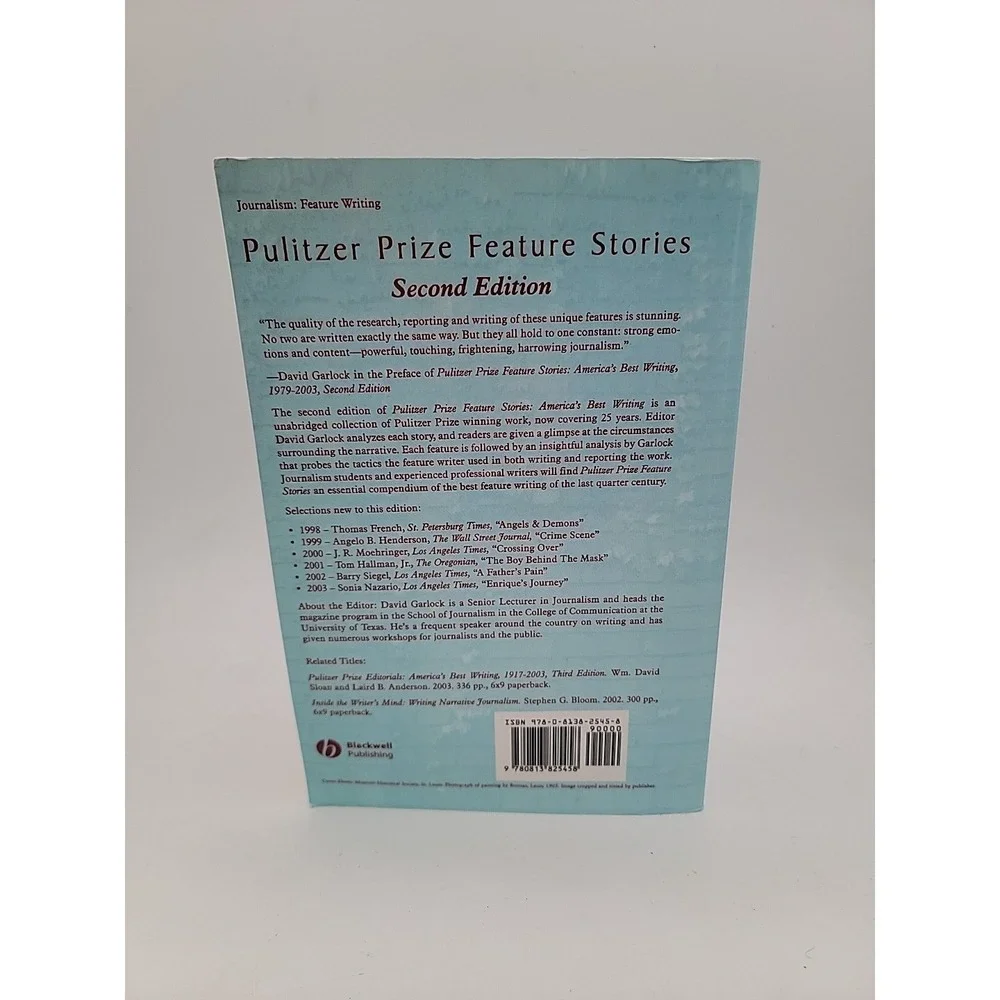 David Garlock Pulitzer Prize Feature Stories Paperback 2nd Ed Journalism Good